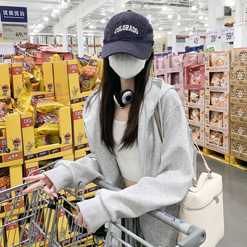 【LYOVEA】全新韓系慵懶風連帽外套 寬鬆百搭休閒外套-規格圖4