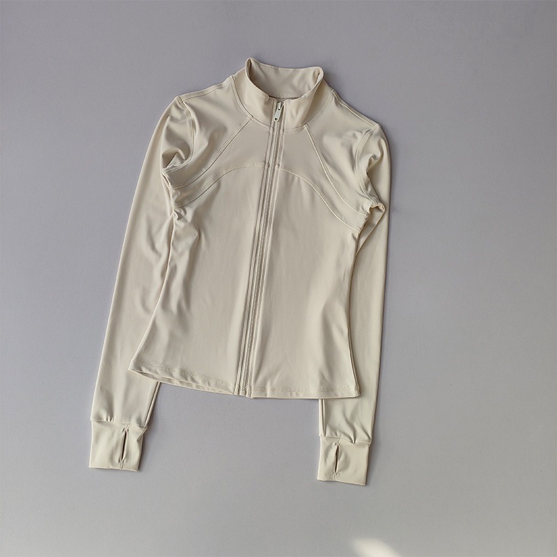 【LYOVEA】歐美女款立領修身運動瑜伽健身外套 彈性親膚速乾多色穿搭-規格圖2