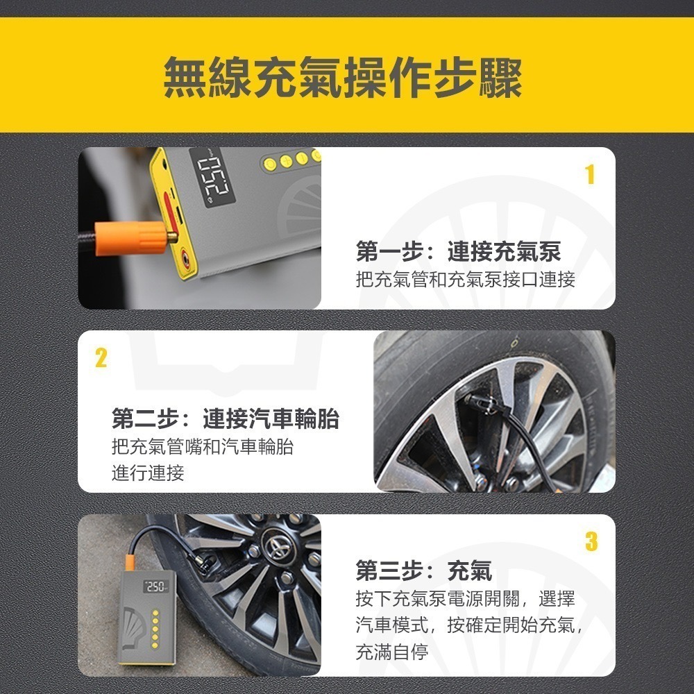 Shell 殼牌4合1汽車急救電源打氣機 SL-AC001JP-細節圖3