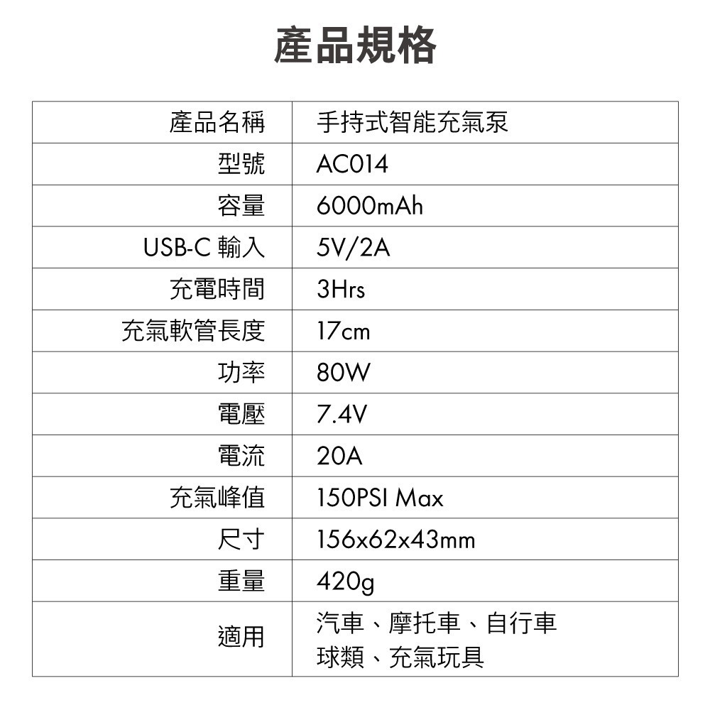 Shell 殼牌手持式智能充氣泵/打氣機 AC014 (高配版)-細節圖11