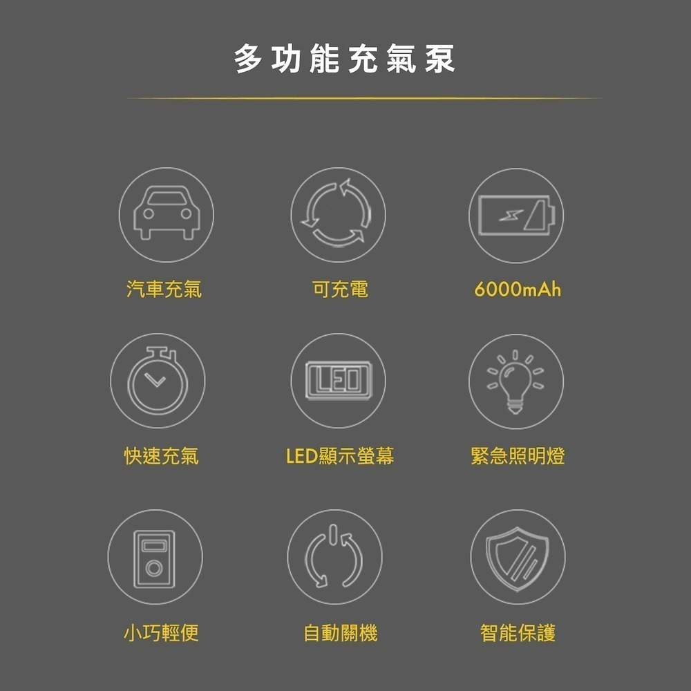 Shell 殼牌手持式智能充氣泵/打氣機 AC014-細節圖5