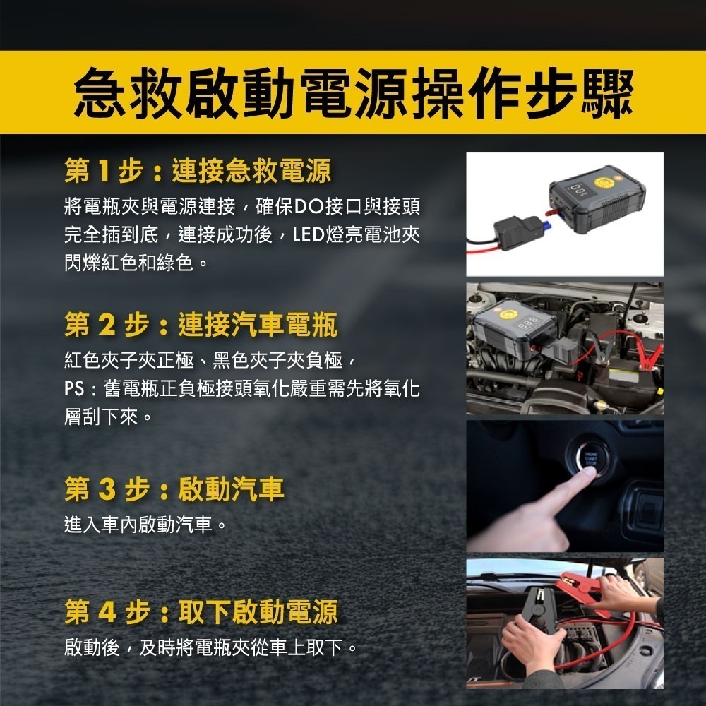 Shell 殼牌4合1汽車急救電源打氣機(高配版) AC002JP-細節圖5