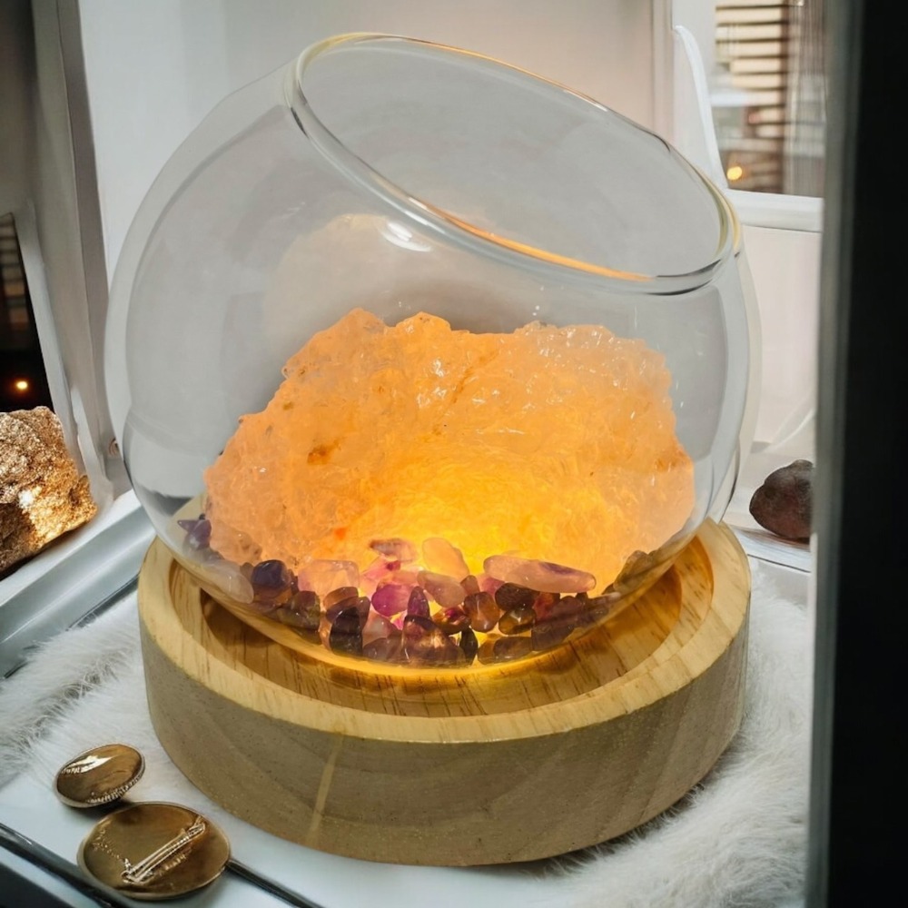 輝輝居家 鹽燈 迷你鹽燈 療癒小物 辦公室 夜燈 贈品 小財位 小鹽燈 水晶 送禮 開幕 入厝 升官 小資 萬聖節 收納-規格圖1