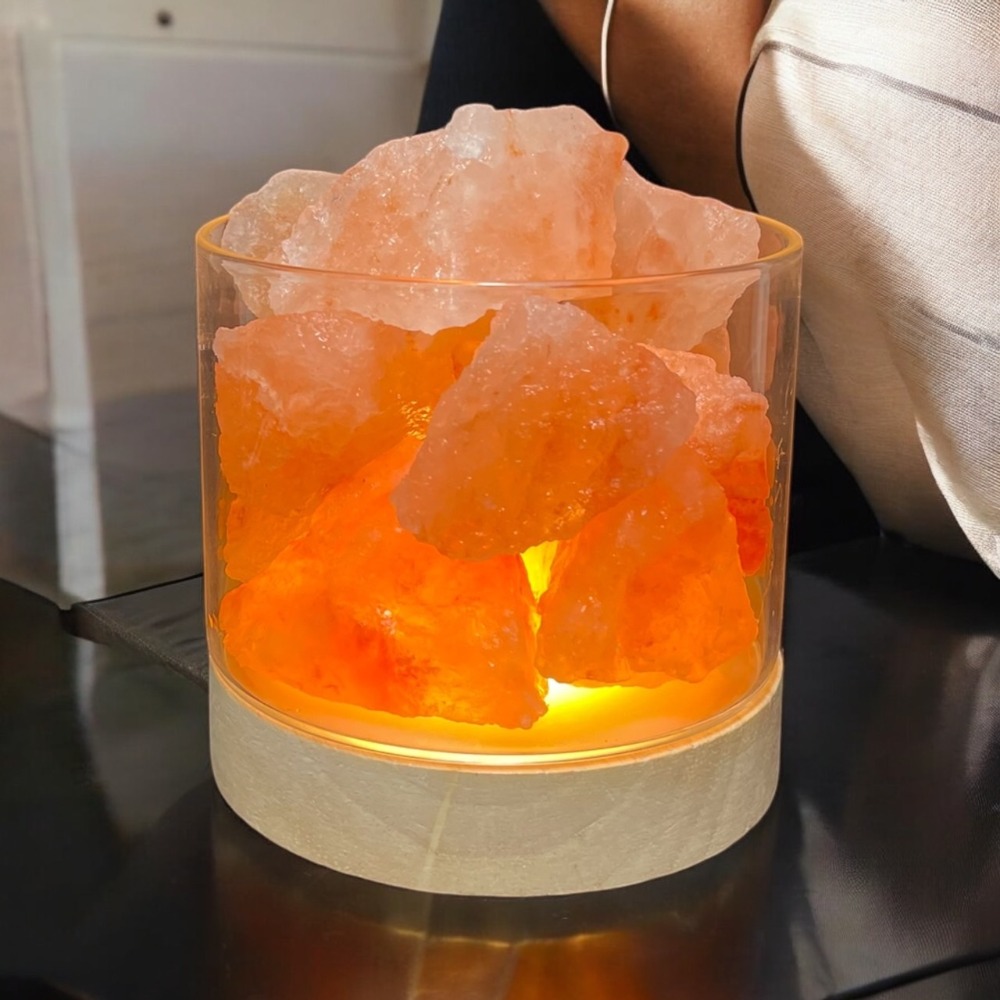輝輝居家 小鹽燈 迷你鹽燈 擴香石 夜燈 水晶 鹽燈 贈禮 交換禮物 擺件 LED底座 可調整亮度 白光 自然光 暖光-規格圖3
