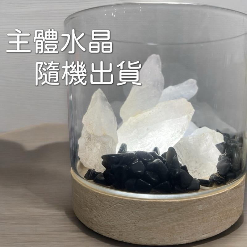 輝輝居家｜水晶 擴香燈 療癒小物 夜燈 招財小物 消磁擺件 辦公室 迷你 贈禮 聚寶盆 桌上 水晶燈 微景觀 LED底座-細節圖3