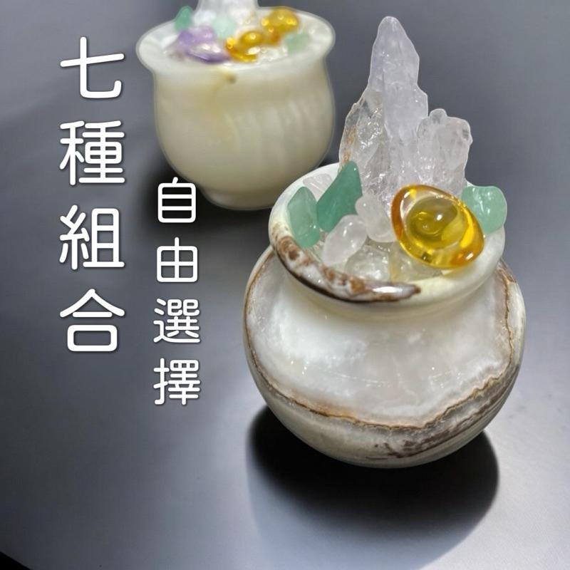 輝輝居家｜迷你水晶組｜療癒小物｜擴香｜開運小物｜水晶石五種顏色 辦公室 桌上 文鎮 財位 小資族 擺飾 擺件 贈禮-細節圖2