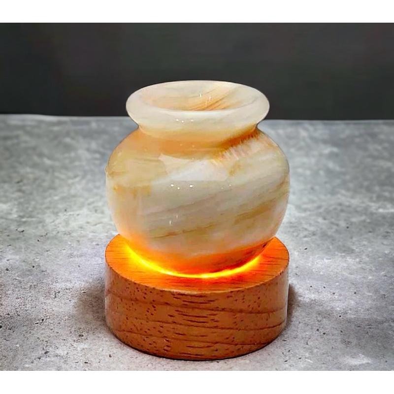 輝輝居家｜阿富汗玉幸運能量聚寶盆｜療癒小物 文鎮 迷你 可愛 贈禮 DIY 造景 微景觀 辦公室 桌上 招財 盆栽-細節圖6