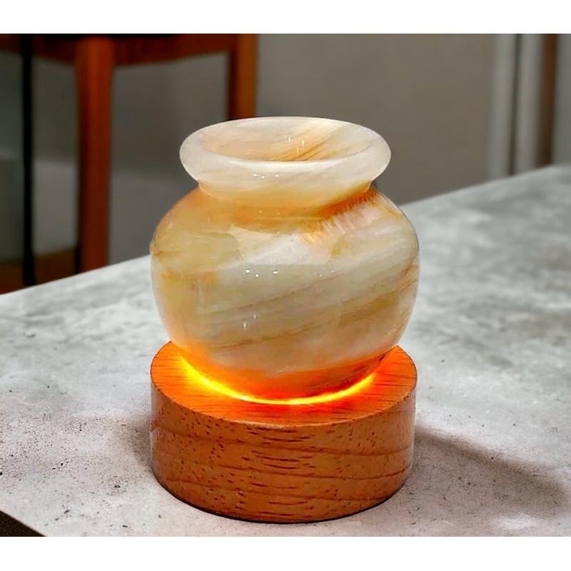 輝輝居家｜阿富汗玉幸運能量聚寶盆｜療癒小物 文鎮 迷你 可愛 贈禮 DIY 造景 微景觀 辦公室 桌上 招財 盆栽-細節圖7