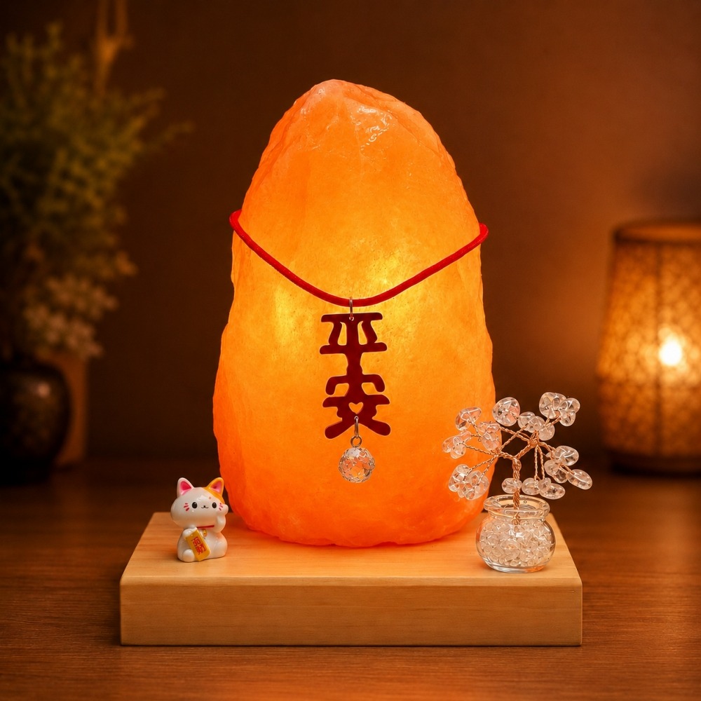 輝輝居家｜超人氣風水鹽燈｜鹽燈隨機出貨 平安聚福款 開運擺件 平安符 居家風水小物 招財貓-細節圖5