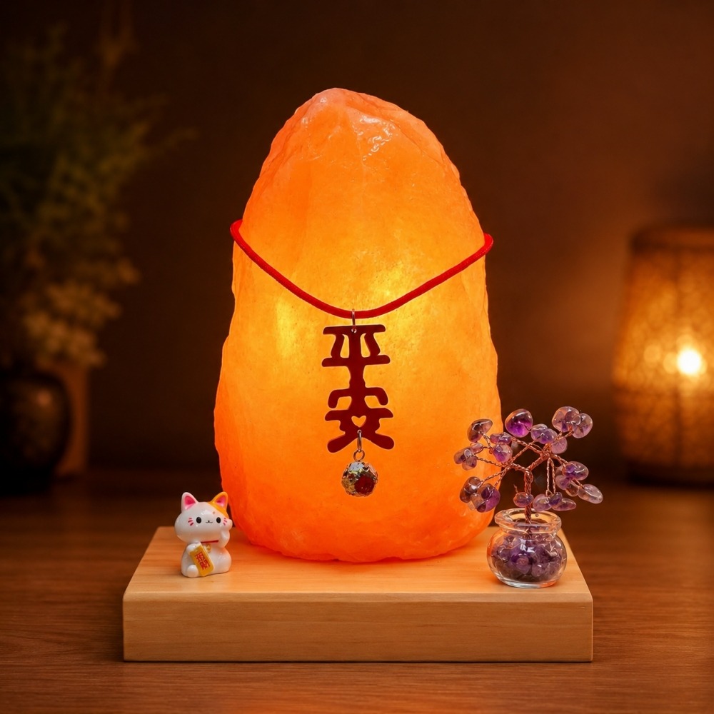 輝輝居家｜超人氣風水鹽燈｜鹽燈隨機出貨 平安聚福款 開運擺件 平安符 居家風水小物 招財貓-細節圖6