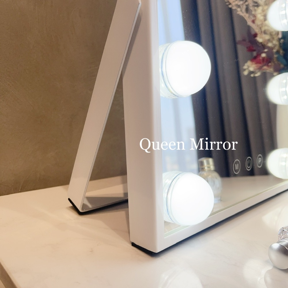 《免運台灣現貨秒出》網紅必備！絕美LED三色可調光燈泡鏡子「9燈便攜款」～化妝鏡/梳妝鏡/美妝鏡/補光鏡/立鏡/巨星化妝-細節圖3