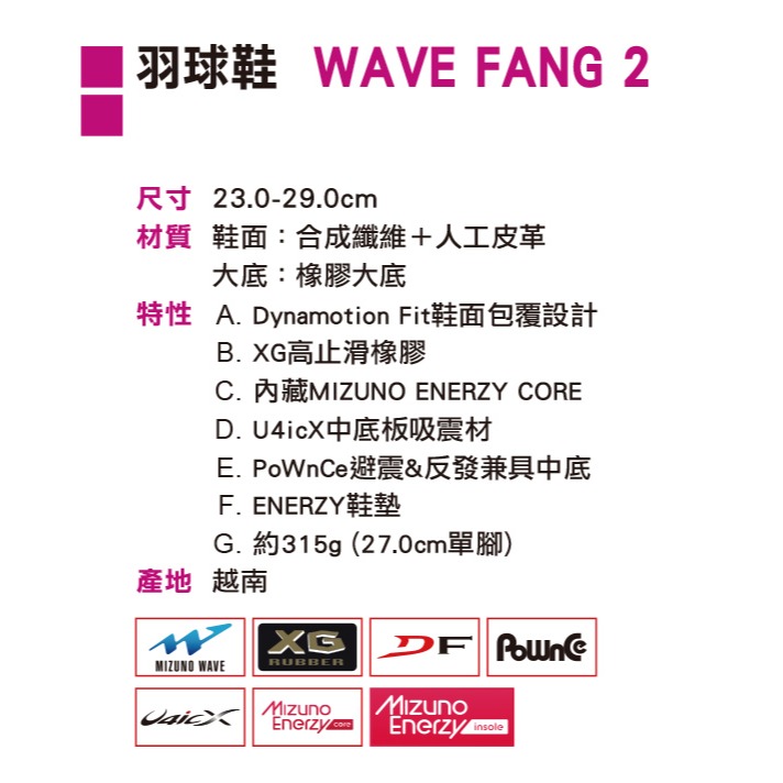 ＂爾東體育＂ MIZUNO 美津濃 71GA231353 羽球鞋 排球鞋 運動鞋 休閒鞋 慢跑鞋6-細節圖2