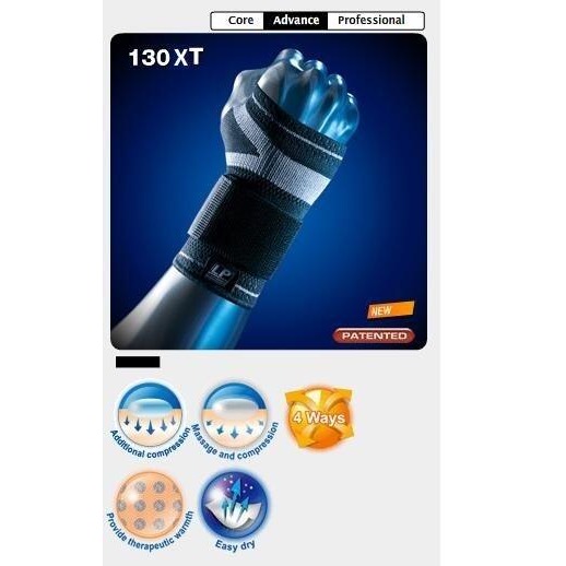 ＂爾東體育＂ LP SUPPORT 130XT 精銳分級加壓護腕 (1入) 美國頂級護具 運動護腕 護腕護具 穿脫式護腕-細節圖2