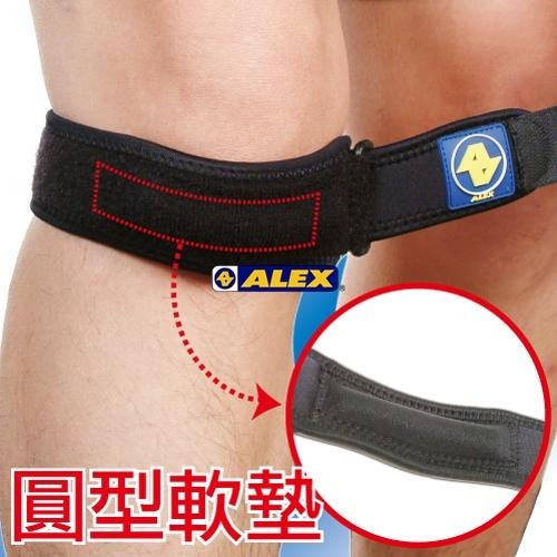 ＂爾東體育＂ ALEX T-38 膝部反拉加強帶 髕骨帶 透氣 舒適 保護 台灣製 啞鈴 伏地挺身 籃球 排球 健身-細節圖2