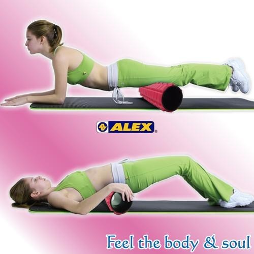 ＂爾東體育＂ ALEX C-52 瑜珈滾筒 C-5201 C-5202 瑜珈柱 狼牙棒 運動滾筒 伸展 按摩滾筒 台灣製-細節圖4