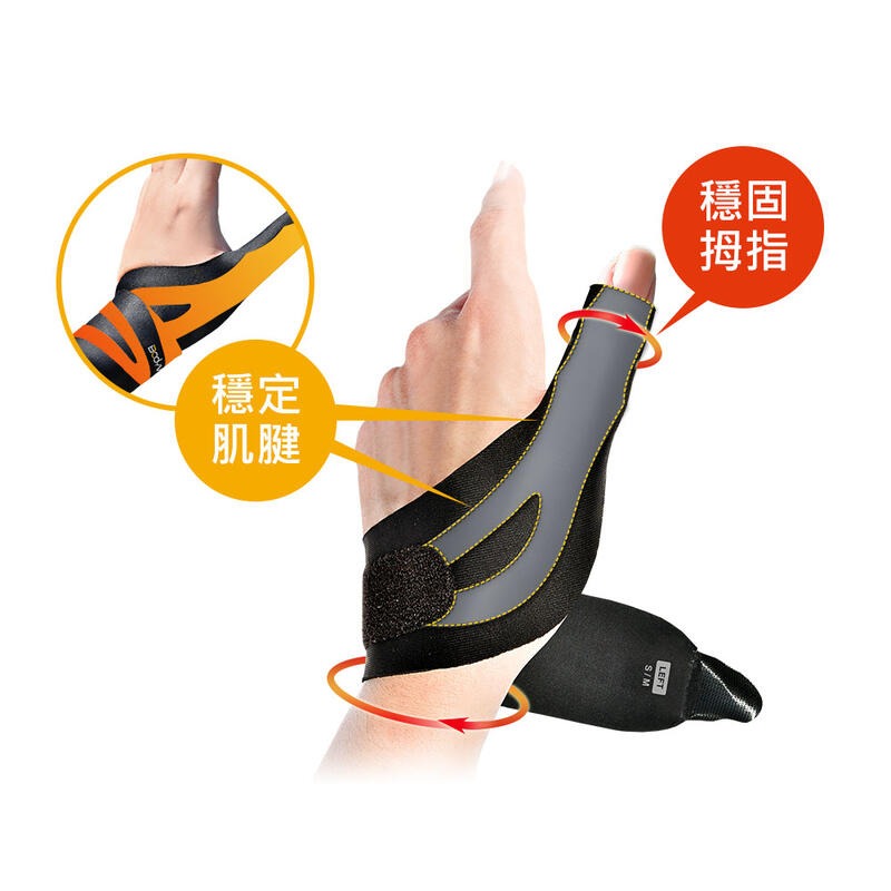 ＂爾東體育＂ BODYVINE 巴迪蔓 360拇指型護腕 CT-81107 調整型護腕 運動護腕 工作護腕-細節圖4