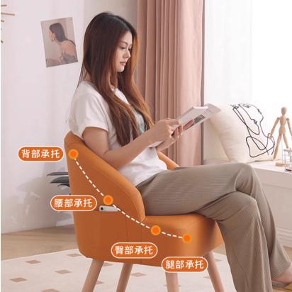 小戶型沙發 單人沙發 客廳臥室休閒耐抓沙發 懶人椅 會客椅 接待區 家用接待區沙發椅 舒適皮沙發 白日夢想家具店-細節圖2