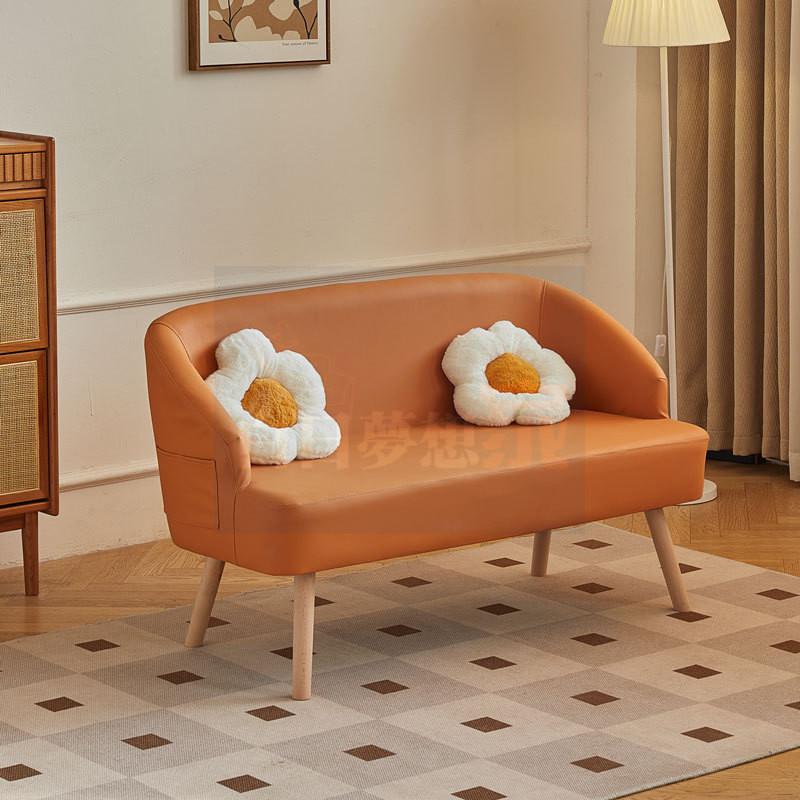 小戶型沙發 單人沙發 客廳臥室休閒耐抓沙發 懶人椅 會客椅 接待區 家用接待區沙發椅 舒適皮沙發 白日夢想家具店-細節圖6