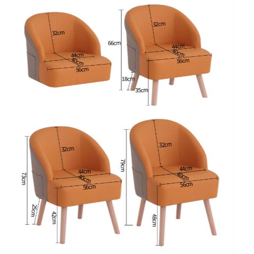 小戶型沙發 單人沙發 客廳臥室休閒耐抓沙發 懶人椅 會客椅 接待區 家用接待區沙發椅 舒適皮沙發 白日夢想家具店-細節圖7