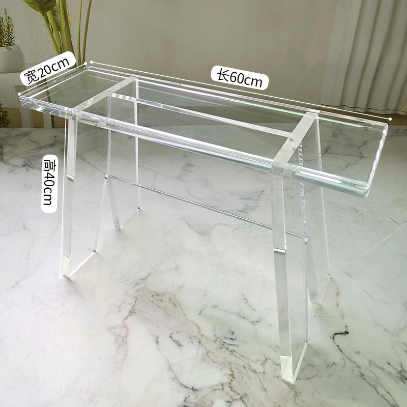 壓克力透明凳 透明椅 換鞋凳 防水椅 浴室洗澡凳 高級入戶穿鞋凳 透明塑膠凳 時尚創 壓克力家具 客廳裝飾品-細節圖9