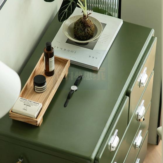 美式復古抽屜櫃 鐵皮櫃四層五斗櫃 餐邊櫃ins金屬櫃 電視櫃抽屜收納櫃 置物櫃展示櫃鐵櫃 邊櫃儲物櫃櫥櫃 白日夢想家具店-細節圖6