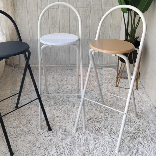 可折疊酒吧椅 吧檯椅 高腳凳釣魚椅 櫃檯收銀椅 高腳椅休閒椅折疊椅 省空間 易攜帶 白日夢想家具店-細節圖3