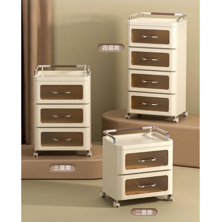 多功能收納櫃 抽屜式收納櫃 家用客廳置物櫃 窄櫃邊櫃夾縫設計 玩具零食收納櫃 臥室床頭櫃 廚房收納架 整理櫃置物籃浴室櫃-細節圖4