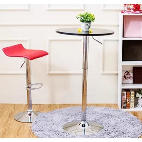 升降桌 高腳桌 吧桌小圓桌 酒吧餐椅 圓桌 鐵桌高腳桌吧台桌 圓形高腳酒吧 白色吧椅組合-細節圖2