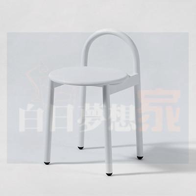 北歐風高腳椅 圓凳圓形椅 靠背吧台凳 中島高腳凳子 鐵椅吧凳 高腳凳 矮凳吧台椅 酒吧椅子 白日夢想家具店-細節圖5
