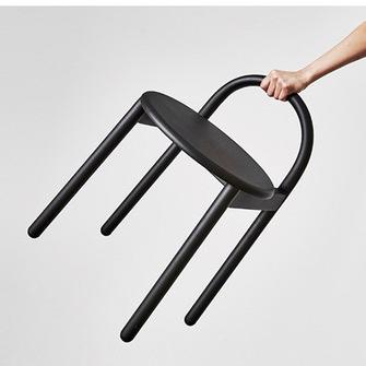 北歐風高腳椅 圓凳圓形椅 靠背吧台凳 中島高腳凳子 鐵椅吧凳 高腳凳 矮凳吧台椅 酒吧椅子 白日夢想家具店-細節圖8