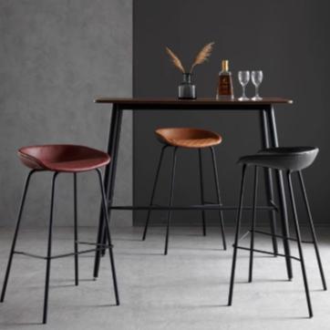 吧檯椅高腳椅 前台椅大廳桌椅 酒吧商場百貨櫃位椅 旋轉椅咖啡廳皮椅鐵椅 吧椅高腳凳 靠背酒吧椅 前台桌椅 時尚輕奢凳子-細節圖4