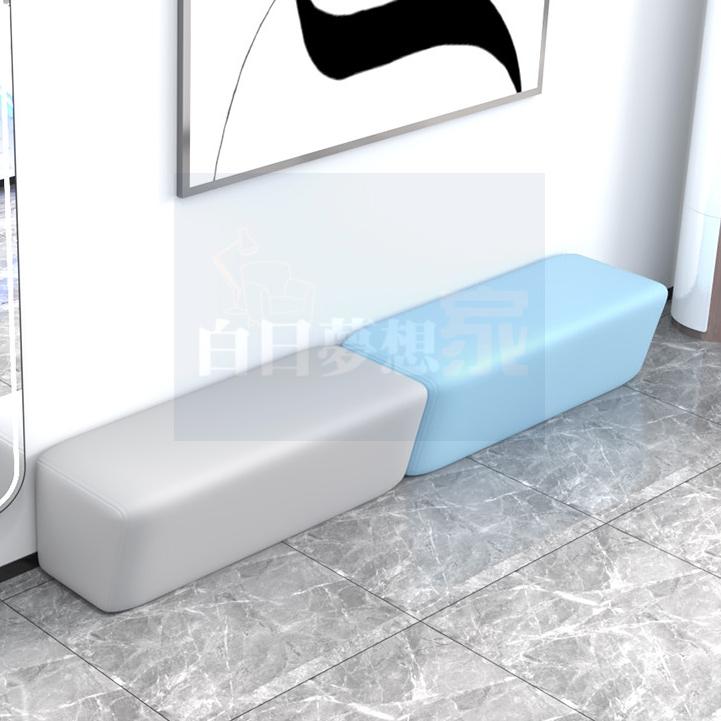 長沙發 大廳休息區 會客室等待椅 招待區桌椅 長條換鞋凳 幼兒園軟包沙發 教育中心彩色圍欄 家長休息椅 白日夢想家具店-細節圖3