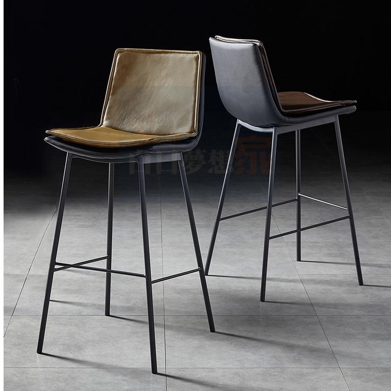 【工業風吧檯椅】鐵椅吧椅高腳酒吧椅咖啡廳吧台凳島台休閒椅飯店凳子 高腳鐵藝酒吧椅咖啡椅-細節圖2