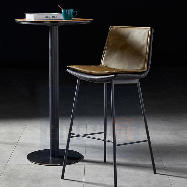 【工業風吧檯椅】鐵椅吧椅高腳酒吧椅咖啡廳吧台凳島台休閒椅飯店凳子 高腳鐵藝酒吧椅咖啡椅-細節圖7