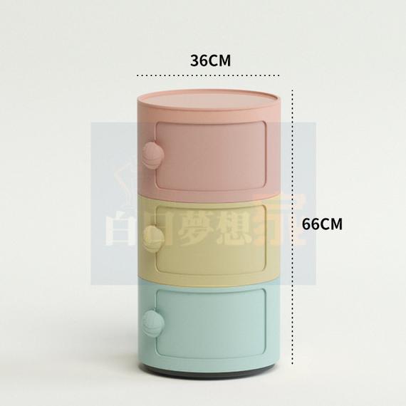 【安全圓角】兒童床頭櫃玩具收納櫃 臥室/遊戲區/幼兒園 卡通沙發邊櫃 繪本收納，可移動設計萌趣外型，親子房兒童房布置家具-細節圖5