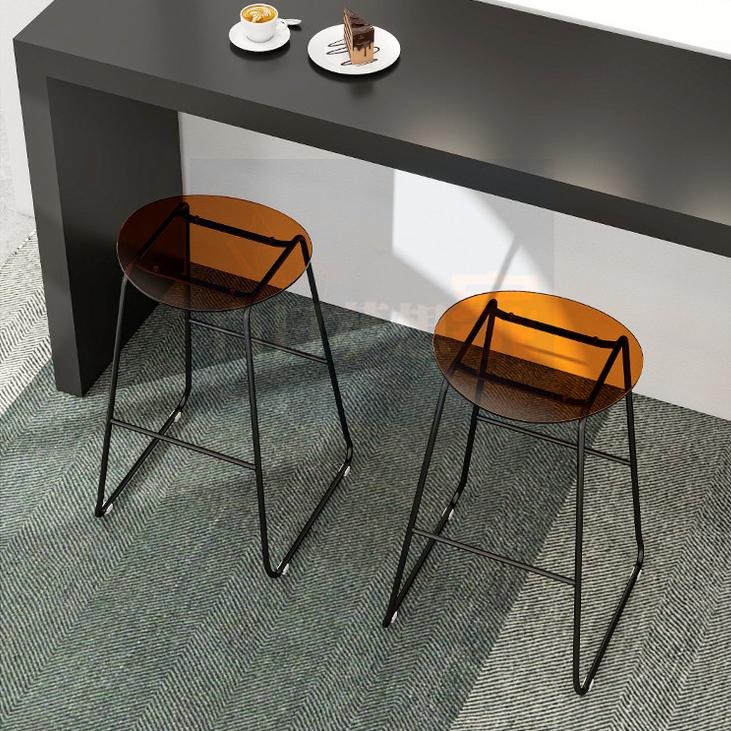 透明吧檯椅 高吧椅 壓克力高腳椅 酒吧椅 高腳餐椅 透明椅 咖啡廳奶茶店 高腳凳 大廳展示椅 酒店吧檯桌椅-細節圖2