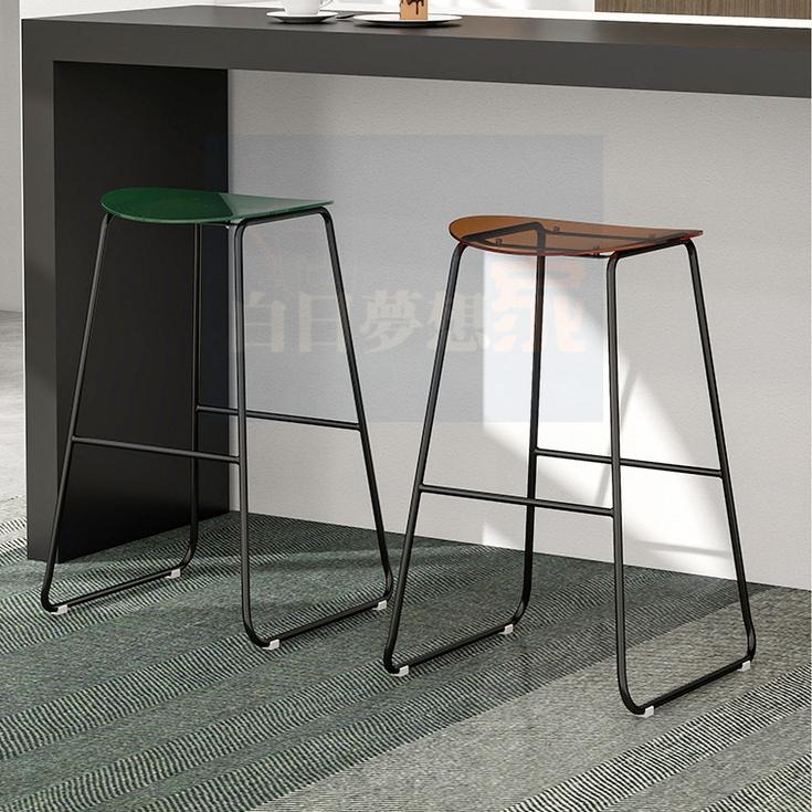 透明吧檯椅 高吧椅 壓克力高腳椅 酒吧椅 高腳餐椅 透明椅 咖啡廳奶茶店 高腳凳 大廳展示椅 酒店吧檯桌椅-細節圖9