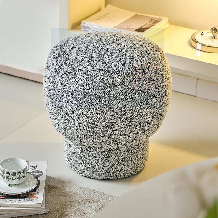 北歐ins風 蘑菇換鞋凳 圓凳換鞋凳 網紅客廳沙發凳+梳妝矮凳，絨面質感設計，玄關/臥室/咖啡廳百搭神器！-細節圖4