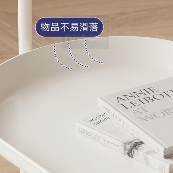 奶油風可移動邊幾小推車 茶几帶輪 零食置物架床頭櫃 邊櫃 收納推車 抽屜櫃浴室櫃櫥櫃零食車家用臥室床邊櫃-細節圖7