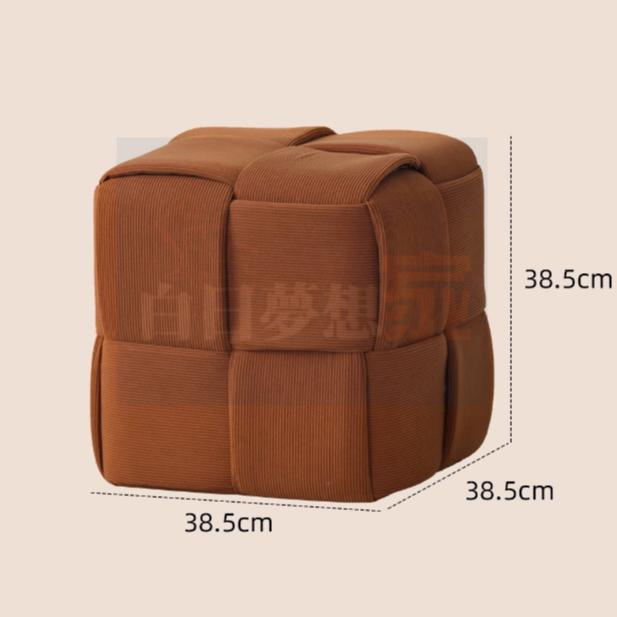 【奶油風矮凳】網紅小沙發方凳腳踏 休息區邊桌茶几 等待區會客椅客廳坐墩 門口換鞋凳 方凳小凳子 白日夢想家具店-細節圖8