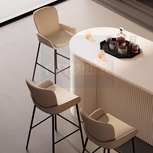 【高腳椅酒吧椅】飯店酒吧大廳椅 餐酒館椅 鐵椅吧椅 高腳酒吧椅 咖啡廳吧台凳 島台休閒椅 飯店凳子-細節圖2