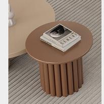 免運🔥奶油风茶几餐桌 桌子 商業空間專用桌 小餐桌 北歐日系復古 白日夢想傢俱店边几侘寂风圆形小桌子-細節圖6