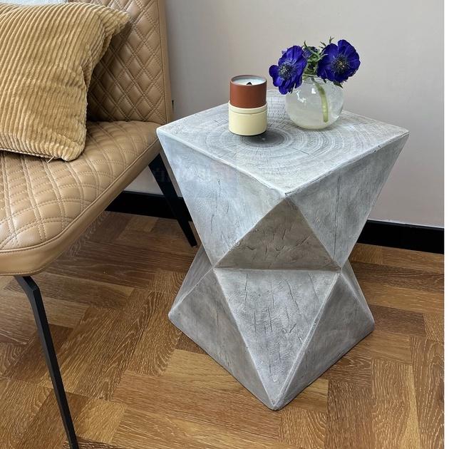 方形茶几仿木纹桌 沙發邊幾網紅ins凳子 水泥桌客廳陽台戶外簡約茶几 小邊幾 民宿咖啡馆小桌子户外-細節圖7