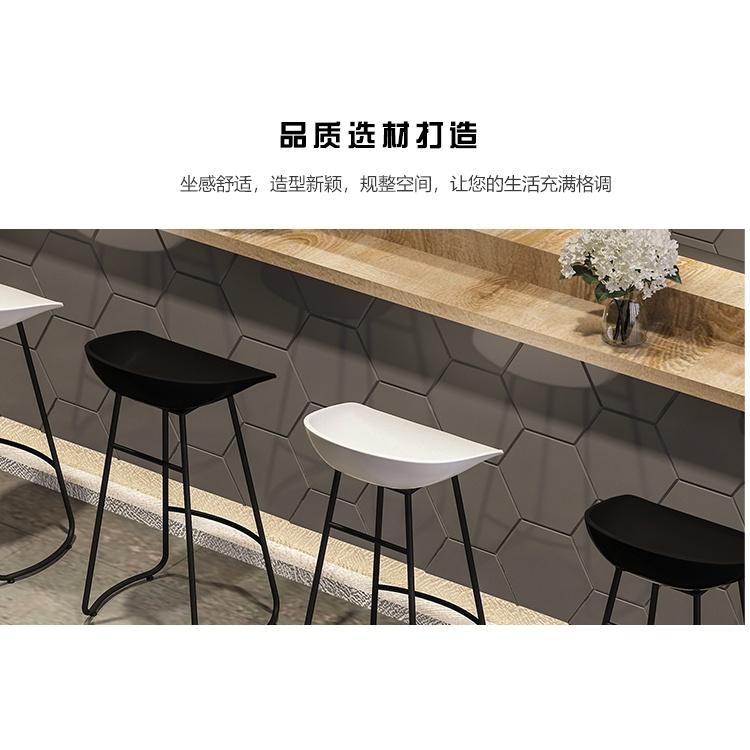免運含税🔥 吧檯椅高腳椅 鐵椅工業風展覽椅子展椅 圍椅 現代簡約會議椅北歐輕奢ins簡約現代家用收銀前台高腳凳吧台-細節圖6
