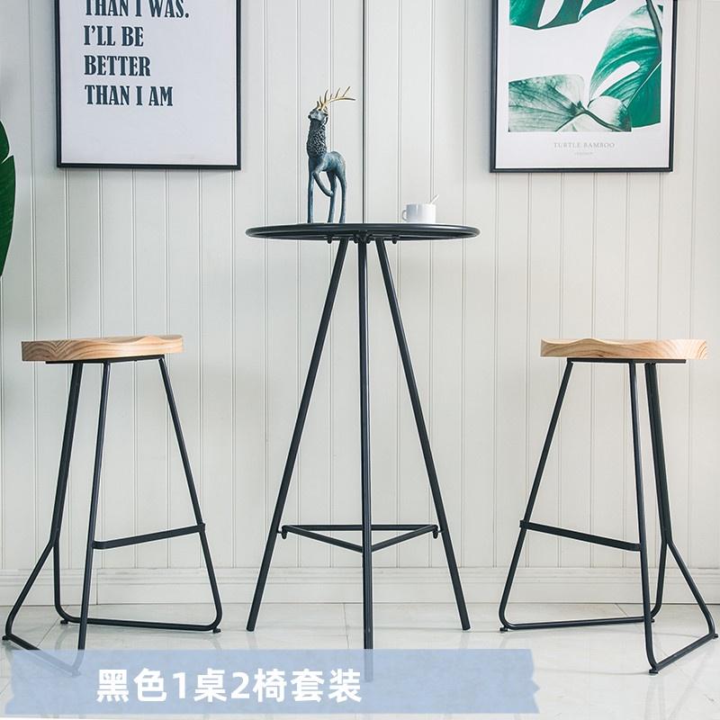吧台桌鐵桌 高腳桌 北歐風簡約高吧桌 高腳餐桌 休閒桌 工業高吧桌 咖啡廳 高腳桌 高腳吧凳 酒吧桌 高腳椅高腳桌-細節圖7