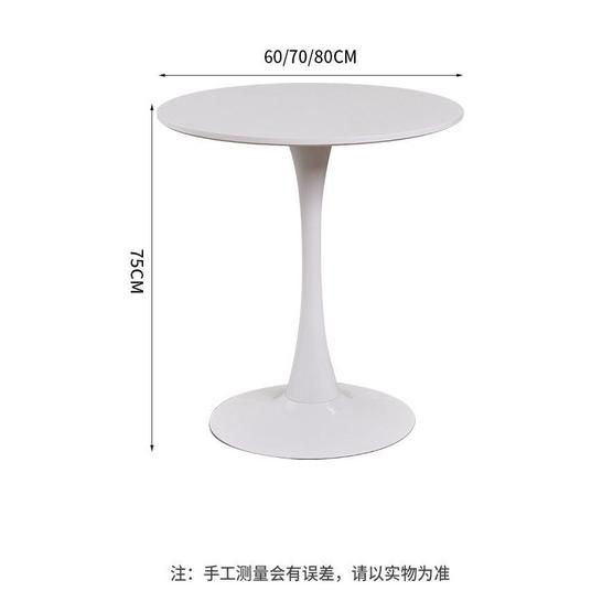 奶油風餐桌 白色圓桌 工業高吧桌 星巴克 烤漆木面桌子咖啡廳 高腳桌 高腳吧凳 復古鐵藝酒吧桌吧臺桌 吧檯椅-細節圖7