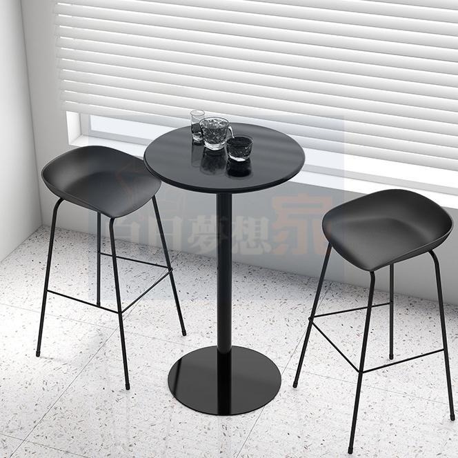 吧台桌陽台桌 奶茶店高桌子 酒吧鐵藝咖啡桌 戶外桌高腳桌 戶外高腳圓桌 高腳吧台桌 陽台高腳咖啡桌 鐵桌 白日夢想家具店-細節圖4