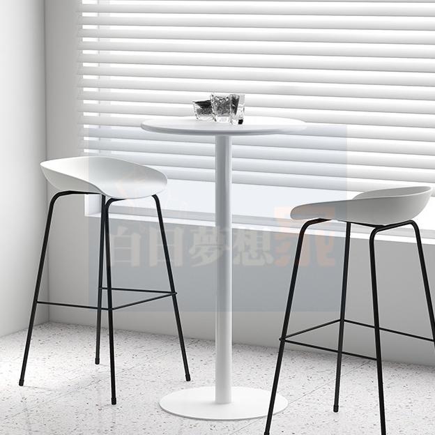 吧台桌陽台桌 奶茶店高桌子 酒吧鐵藝咖啡桌 戶外桌高腳桌 戶外高腳圓桌 高腳吧台桌 陽台高腳咖啡桌 鐵桌 白日夢想家具店-細節圖2