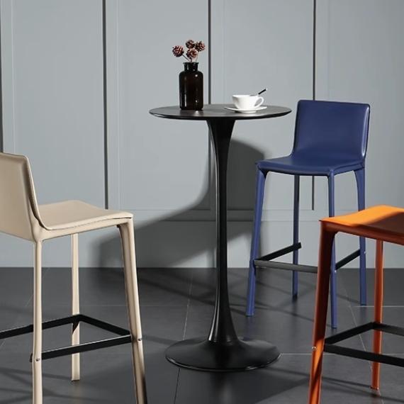 商業空間家用吧桌 吧檯桌鐵桌 高腳餐桌 休閒桌 接待桌 工作桌 酒吧咖啡廳 圓吧台桌 酒吧桌  LOFT 北歐極簡工業風-細節圖3