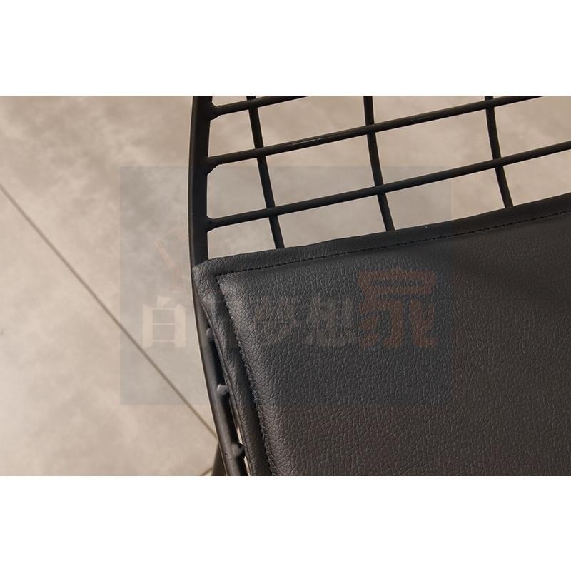 鐵藝椅子 網格椅 鏤空餐椅 戶外桌椅 庭院鐵藝網格椅 別墅北歐陽臺公園椅 戶外休閒靠背扶手 金屬鐵椅-細節圖6